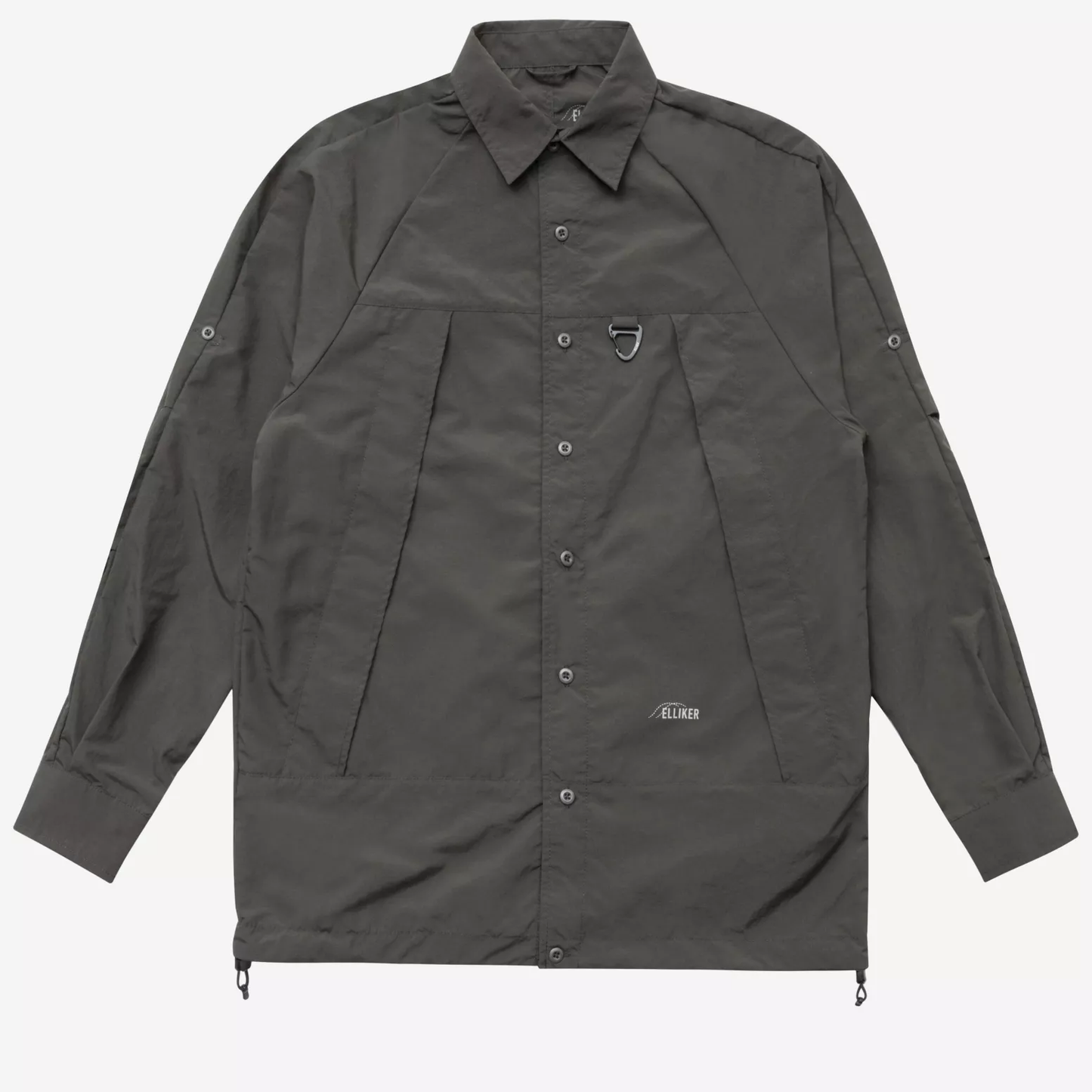 ELLIKER - Craw Long Sleeve Zipper Tech Shirt - Grey