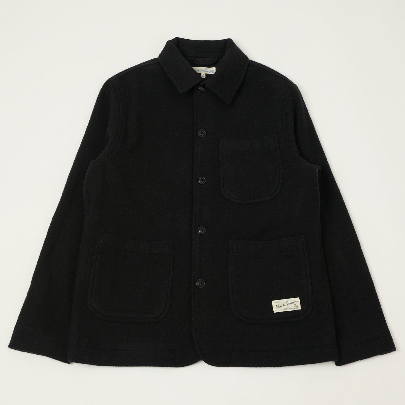 MERZ B. SCHWANEN - Relaxed Fit Unisex Jacket - Deep Black