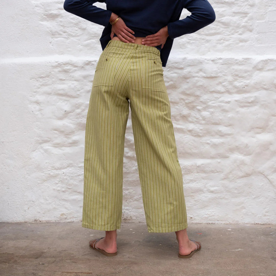 Bibico - Harper Wide Leg Trouser - Avocado Green