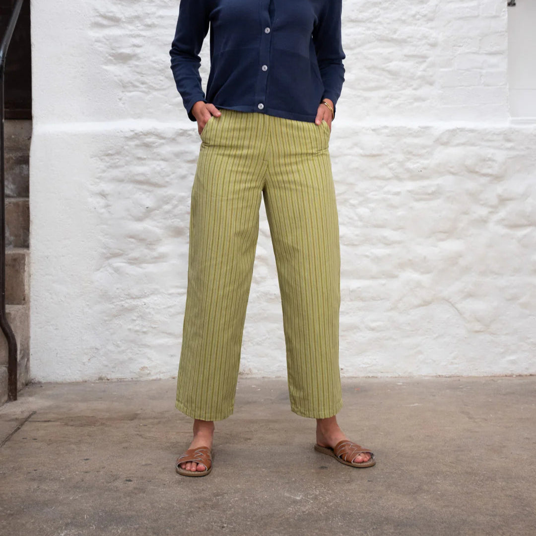 Bibico - Harper Wide Leg Trouser - Avocado Green