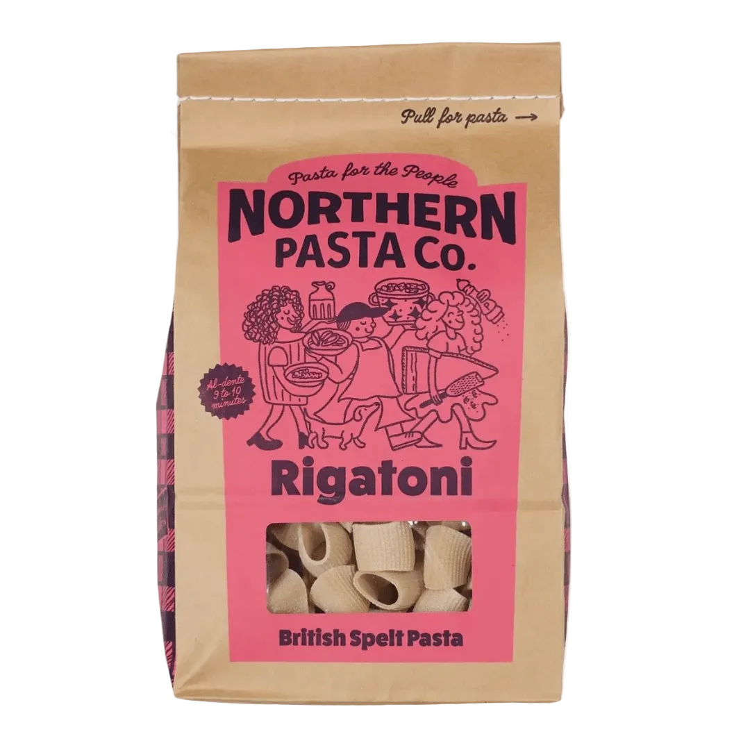 Northern Pasta Co. - British Spelt Pasta - Rigatoni - Regent Tailoring Salisbury