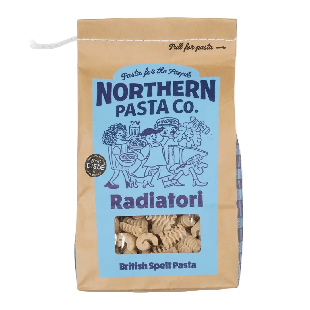 Northern Pasto Co. - British Spelt Pasta - Radiatori - Regent Tailoring Salisbury