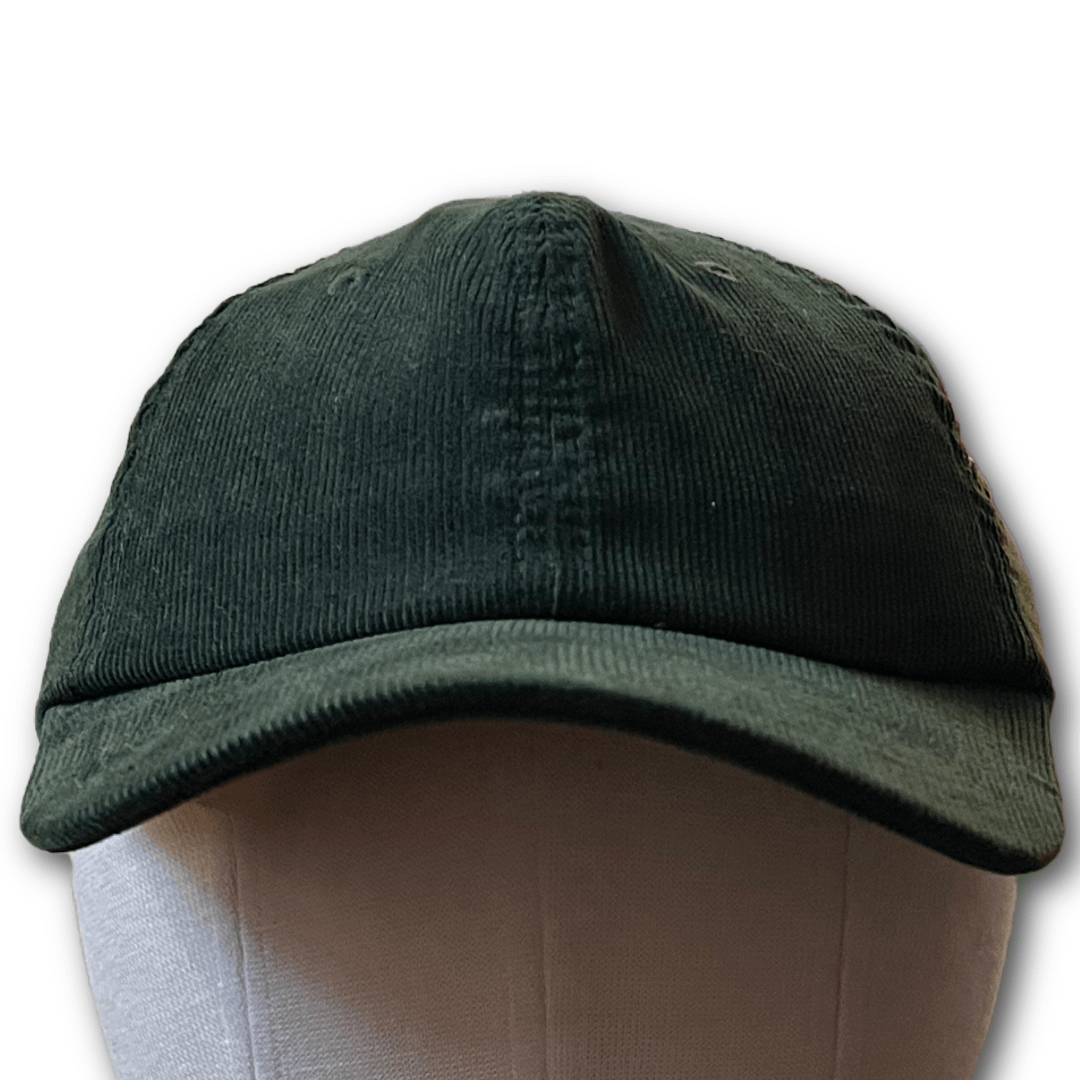 Regent Baseball Cap - Six Panel - Corduroy - Bottle Green - Regent TailoringRegent
