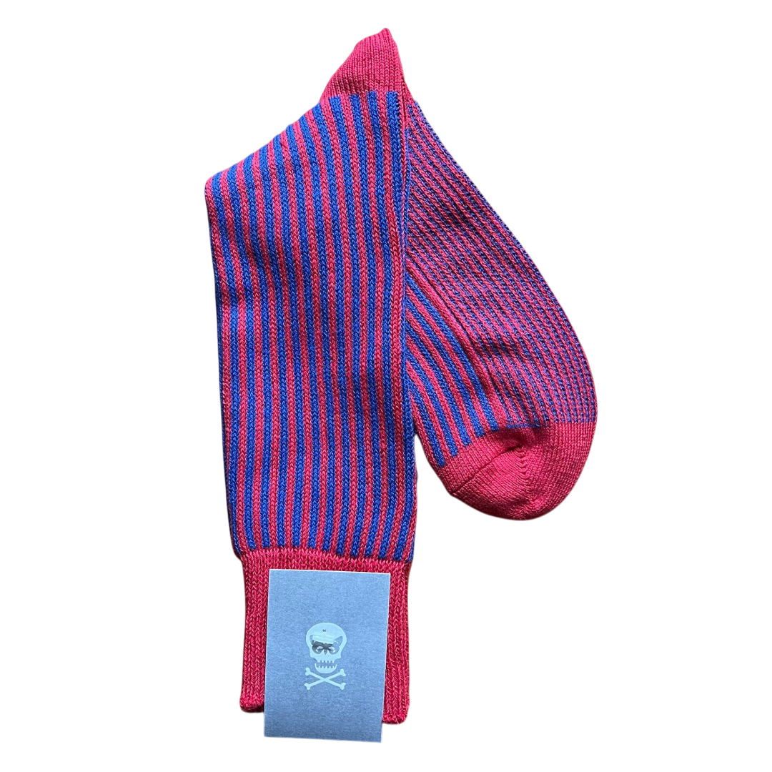 Regent - Cotton Socks - Vertical Stripes - Regent Tailoring Salisbury
