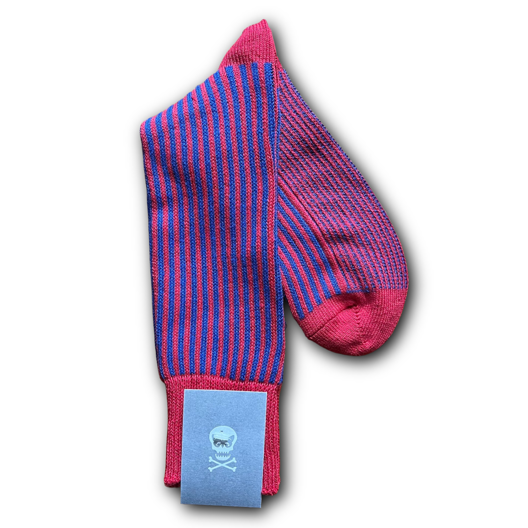 Regent - Cotton Socks - Vertical Stripes - Regent Tailoring Salisbury