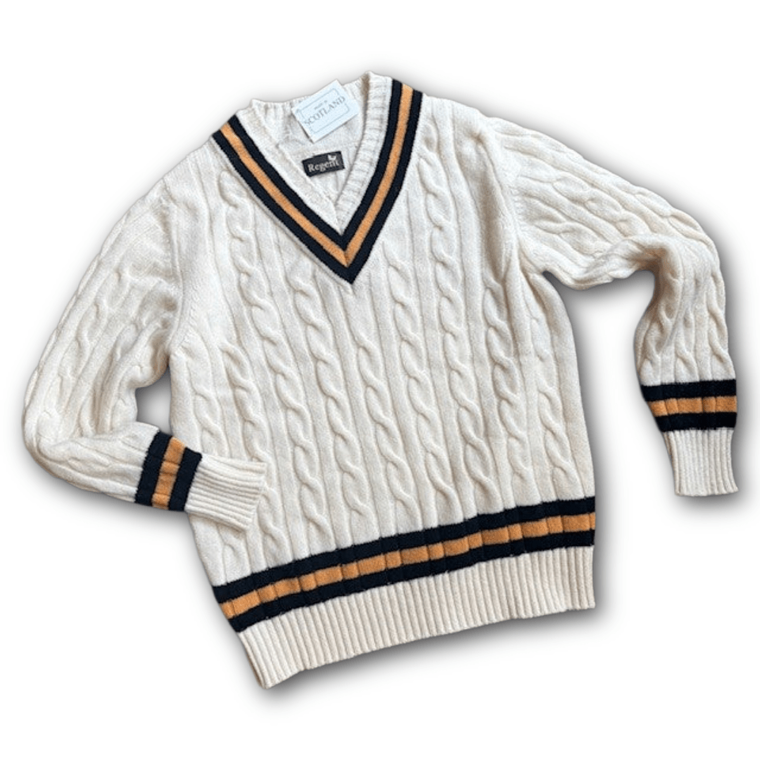 Regent - Cricket Jumper - Gold & Black - Regent Tailoring Salisbury