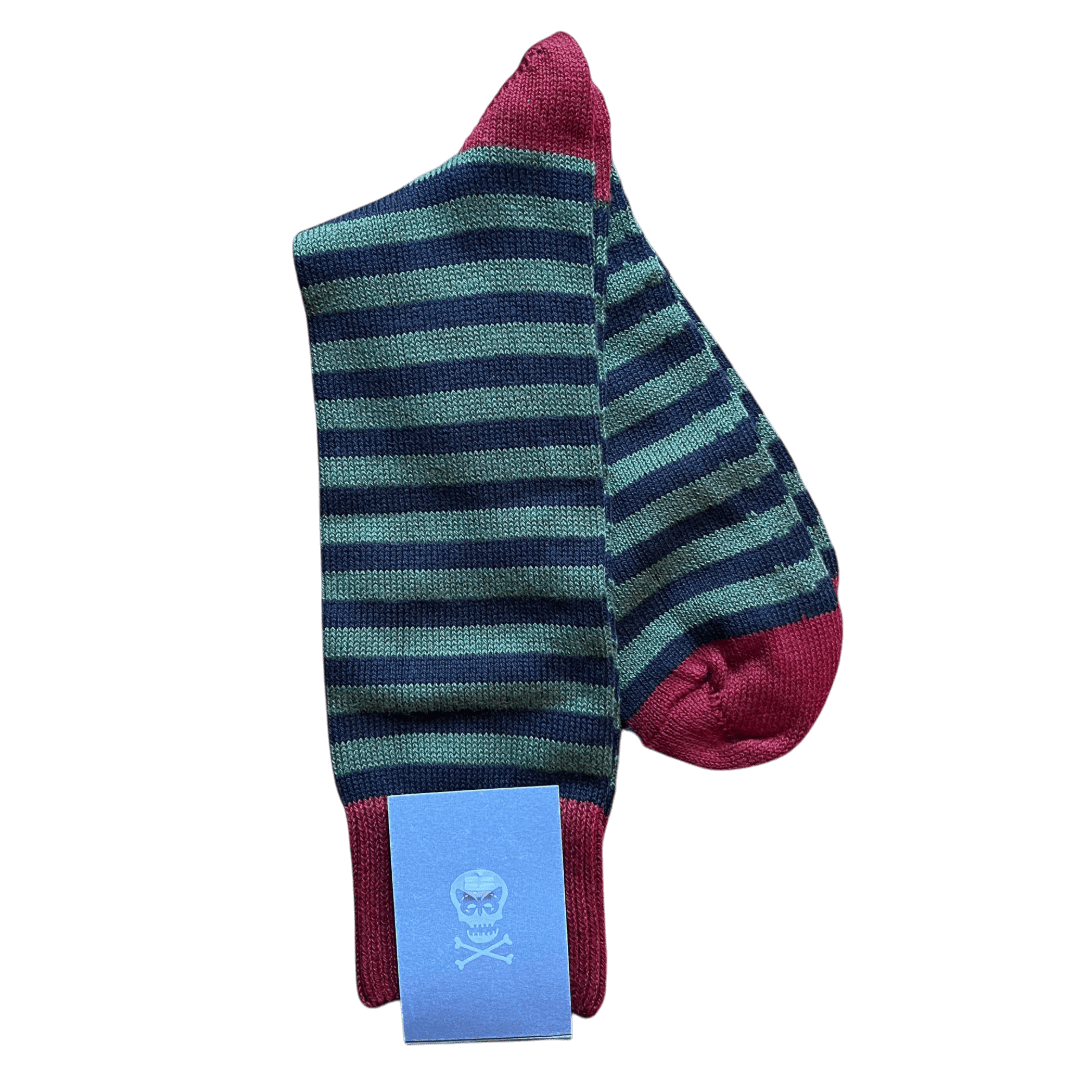 Regent - Fine Cotton Socks - Heel & Toe with Hoops - Regent Tailoring Salisbury