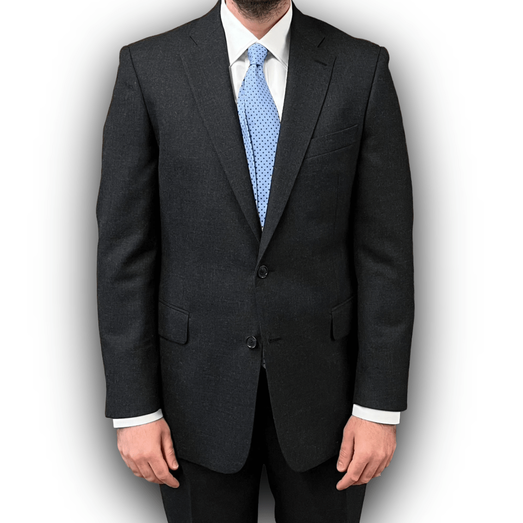 Regent Heritage - 'Gray' Suit - Charcoal Grey Wool 400g - Dugdale Bros. - Regent Tailoring Salisbury