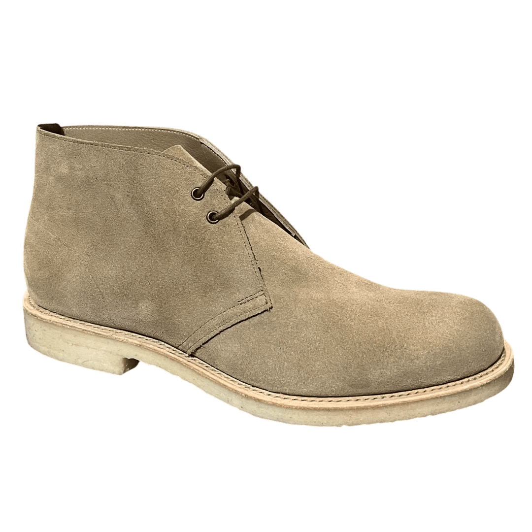 Regent - 'Max' Crepe Soled Desert Boot - Sughero Khaki Suede - Regent Tailoring Salisbury