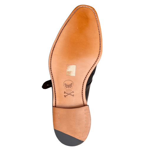Regent - 'The Monk' Monk Strap Shoes - Black Calf Leather - Regent Tailoring Salisbury