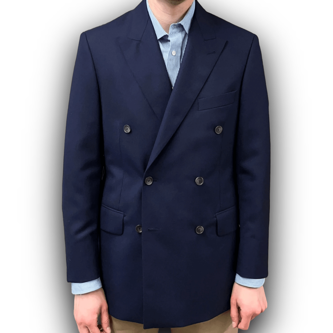 Regent -Thompson - Double-Breasted Blazer - 280g - Harrison's of Edinburgh cloth - Regent TailoringRegent