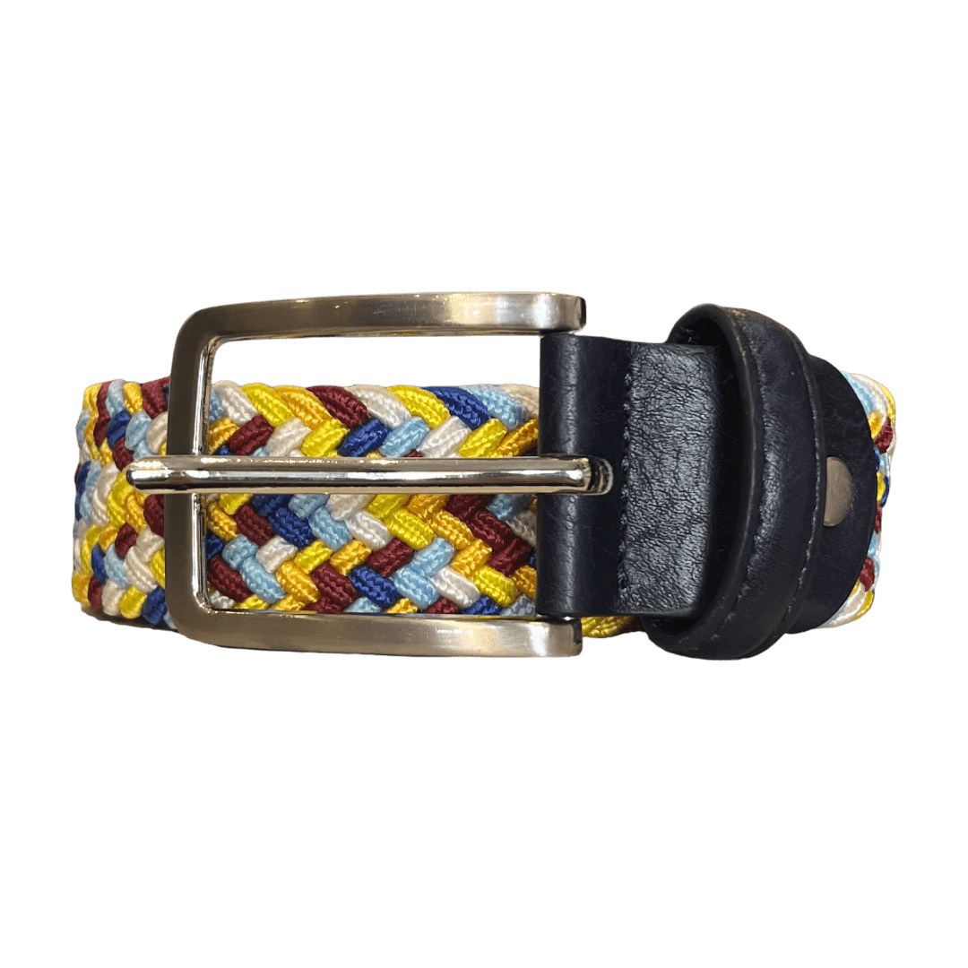 Regent - Woven Elastic Belt - Multi Colour - Regent Tailoring Salisbury