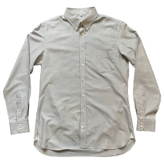 Regent - ‘Yale’ - Oxford Shirt - Grey Stripe - Regent Tailoring Salisbury