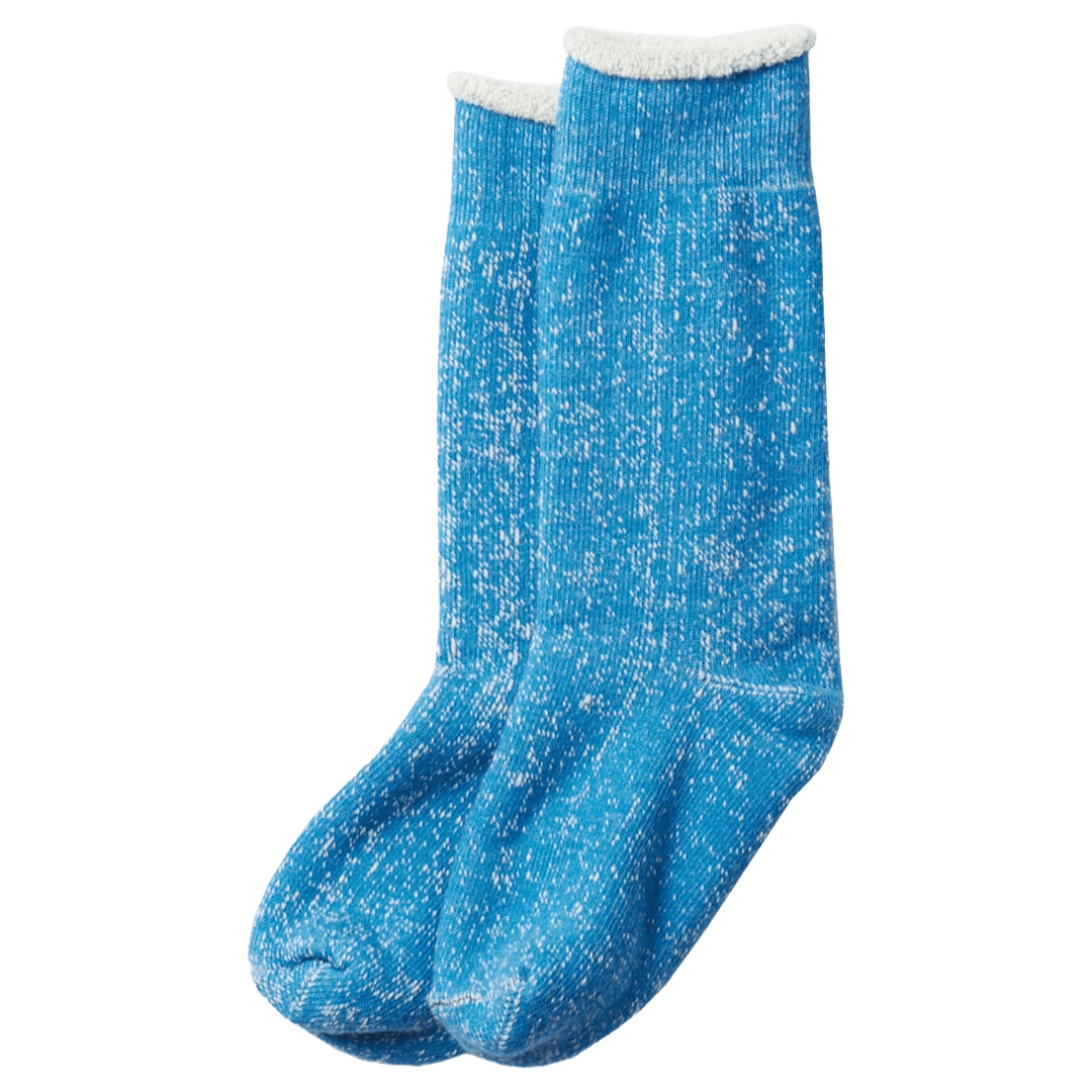 RoToTo - Double Face Crew Socks R1001 - Blue - Regent Tailoring Salisbury