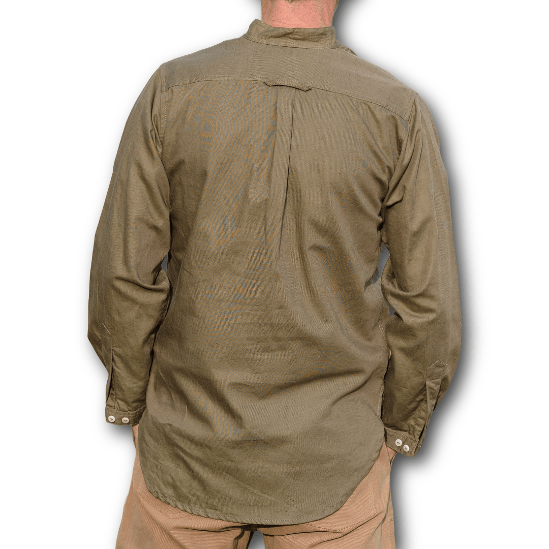 Yarmouth Oilskins - The Admiralty Shirt - Cotton - Olive - Regent TailoringYarmouth Oilskins