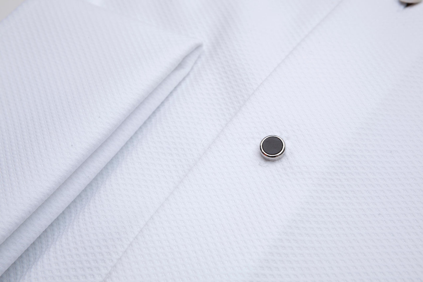 Regent - Dinner/ Evening Shirt - White Twill with Marcella Details - Regent Tailoring