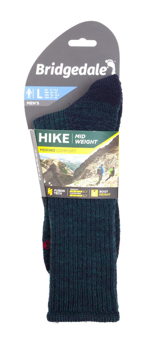 Bridgedale Walking Socks - Navy/Green - Regent Tailoring