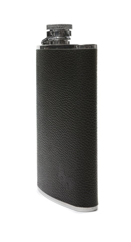 Regent-finsbury Black Leather-Hipflask-8oz