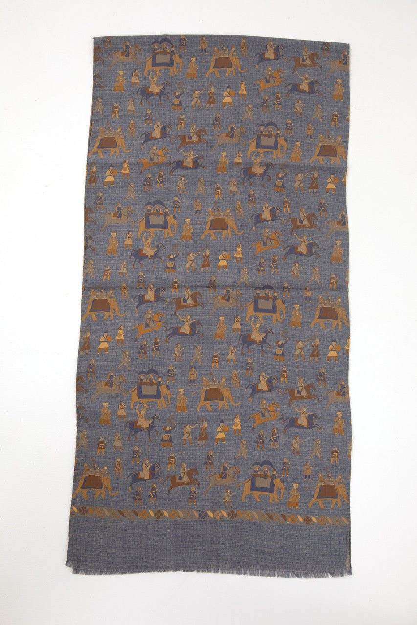 Luxury unisex scarf designed and produced exclusively by Regent featuring a unique patterning and made in the UK.
