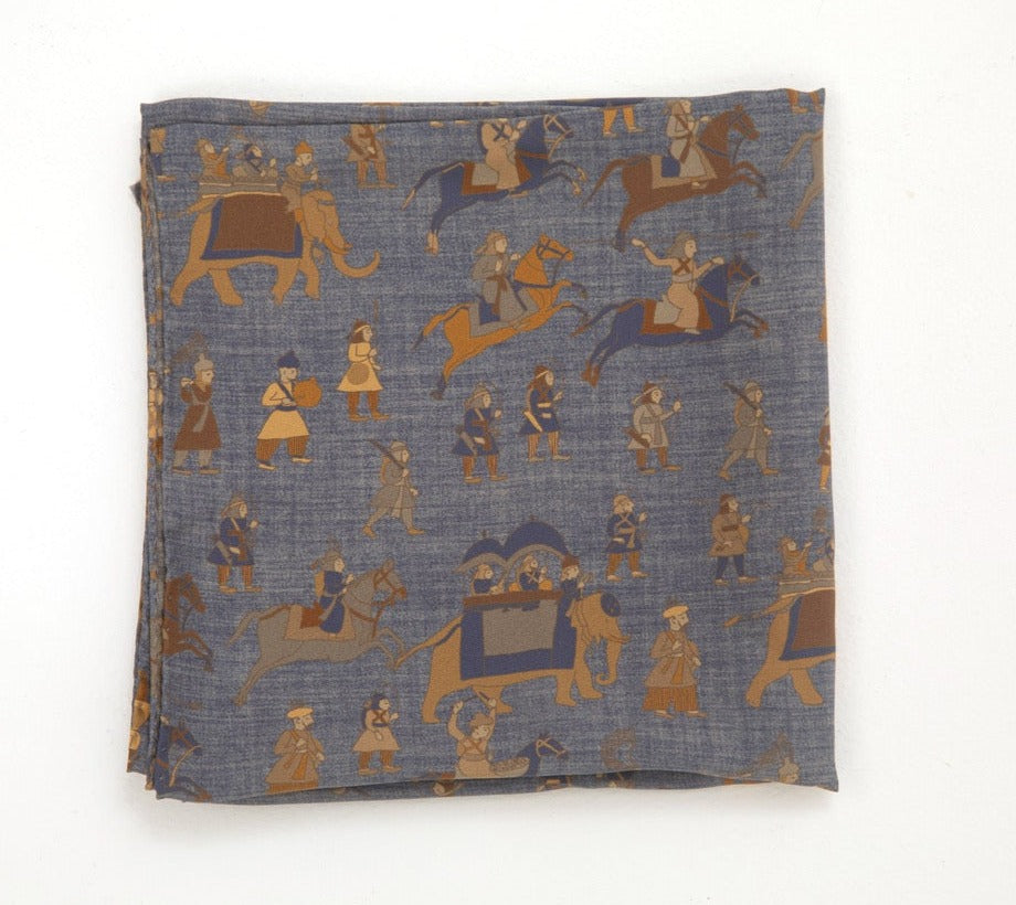 Luxury unisex scarf designed and produced exclusively by Regent featuring a unique patterning and made in the UK.