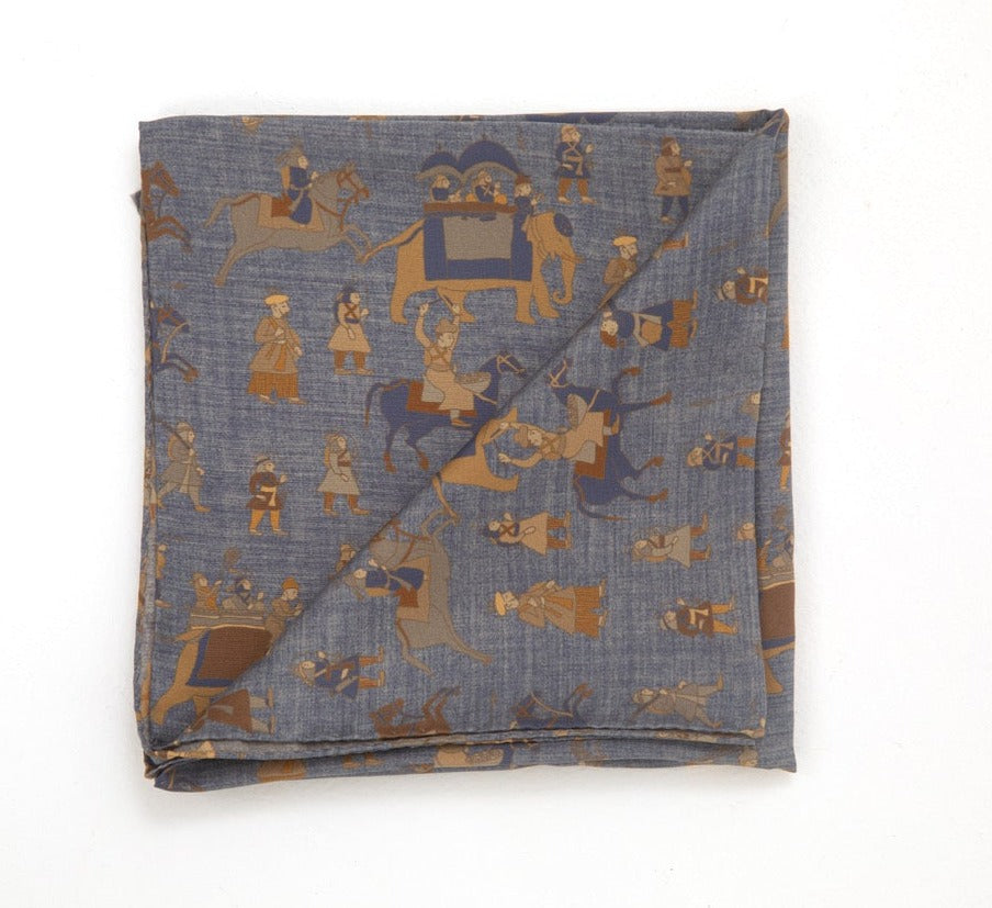 Luxury unisex scarf designed and produced exclusively by Regent featuring a unique patterning and made in the UK.