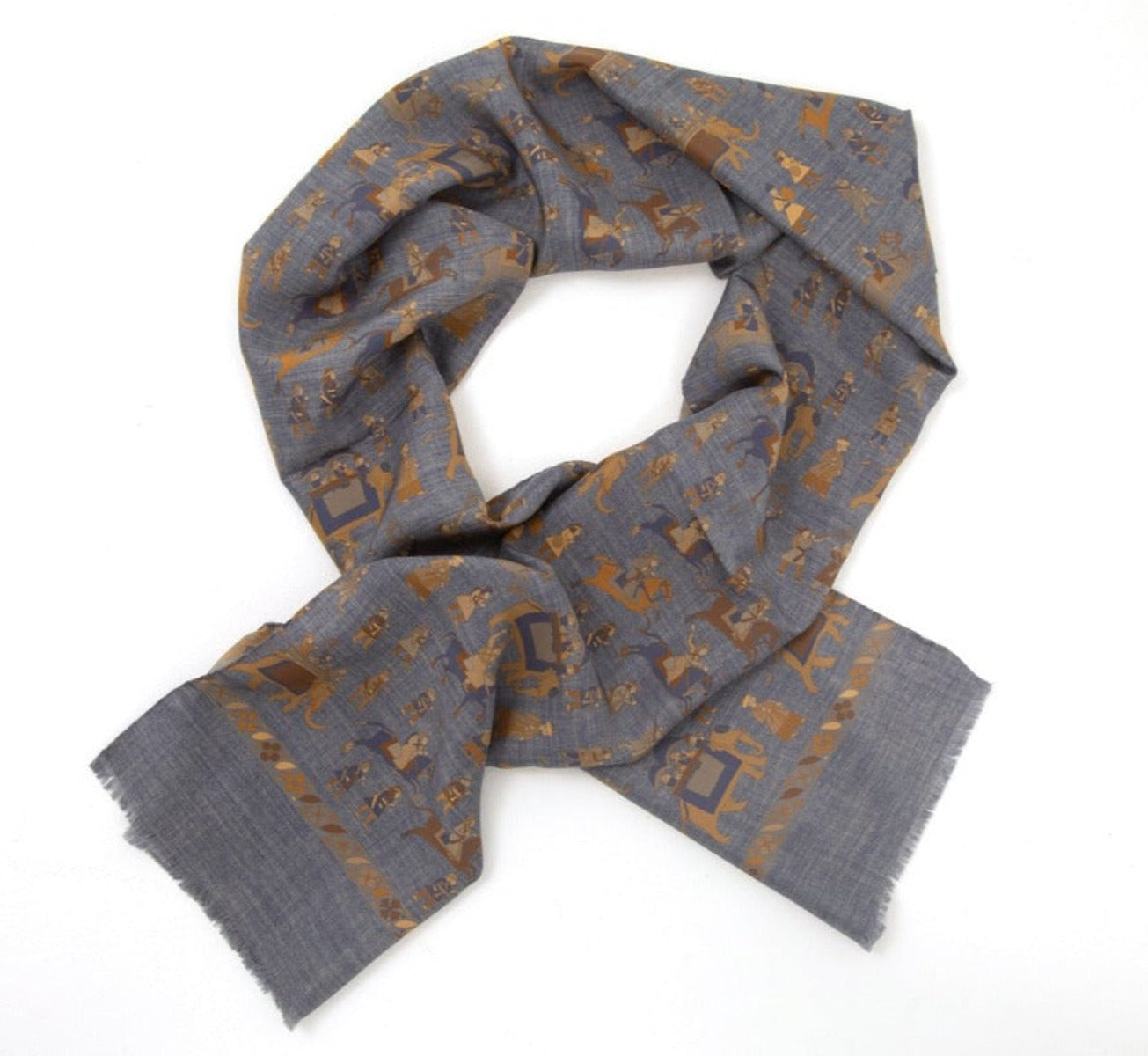 Luxury unisex scarf designed and produced exclusively by Regent featuring a unique patterning and made in the UK.