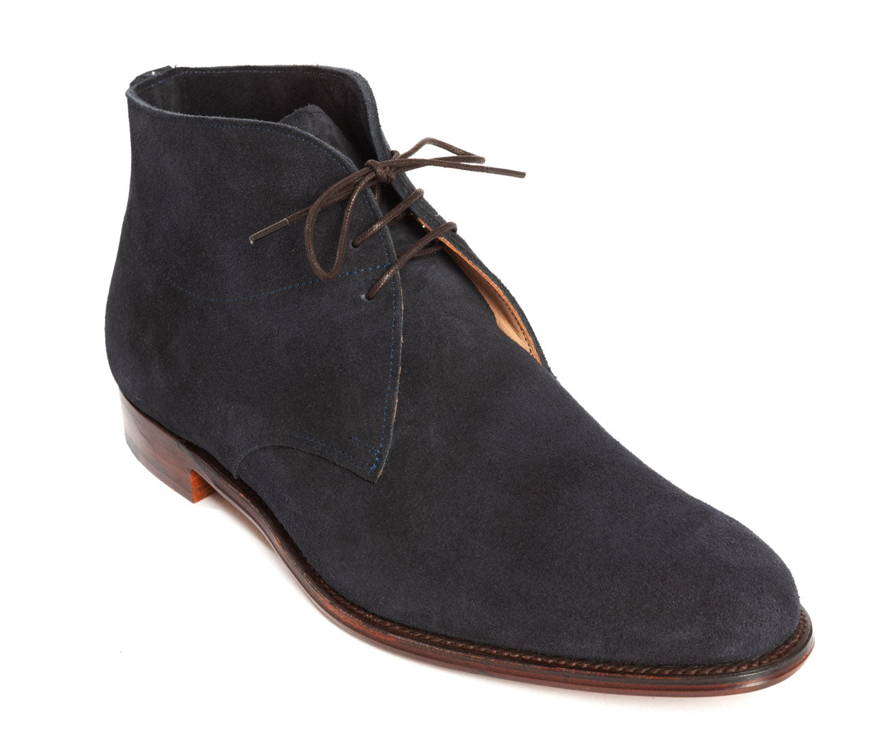 Regent - Suede Shoe - Frank - Navy - Regent Tailoring