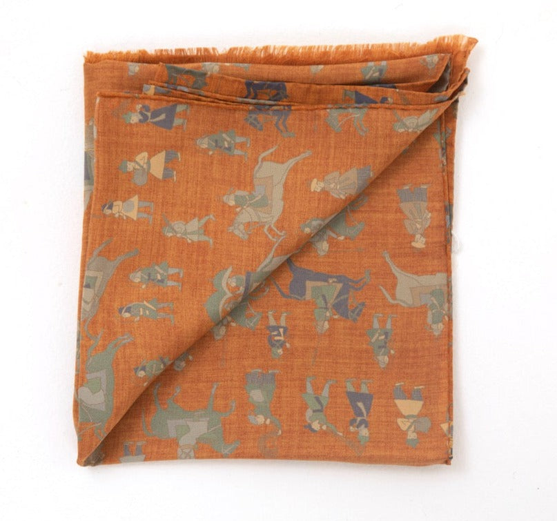 Luxury unisex scarf designed and produced exclusively by Regent featuring a unique patterning and made in the UK.