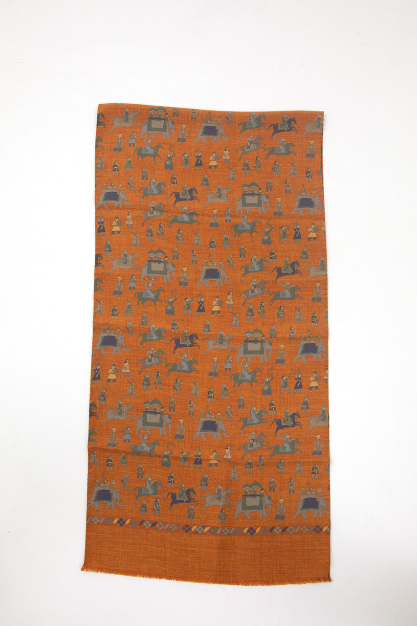 Luxury unisex scarf designed and produced exclusively by Regent featuring a unique patterning and made in the UK.