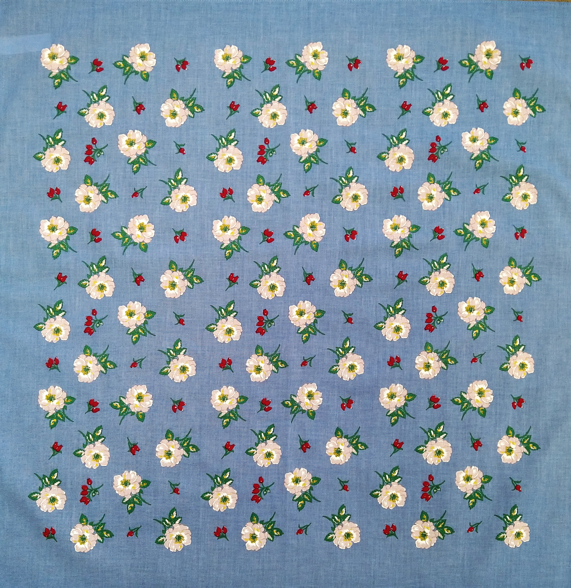 Sky Blue Flower Bandana