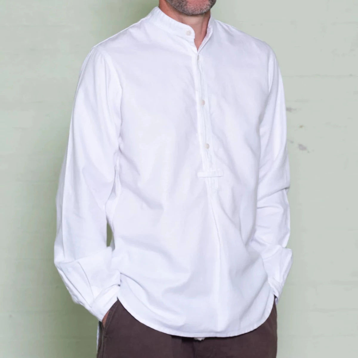 The Admiralty shirt is a classic and historic shirt that has been made by Yarmouth Oilskins for nearly 100 years.