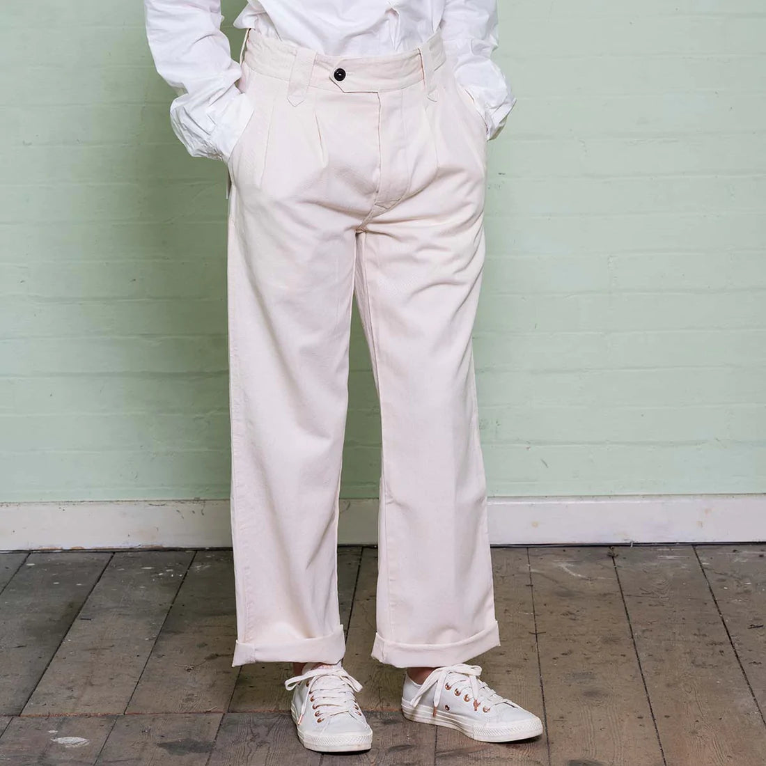 Yarmouth Oilskins - The Work Trouser - Cotton - Natural
