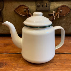 Regent Enamelware - Teapot - 1000ml / Two Mug Capacity - Cream
