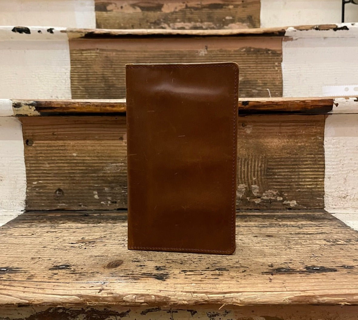 Regent - Tall Leather Wallet - Light Brown