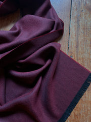 Regent - Scarf - Italian Wool - Red Herringbone