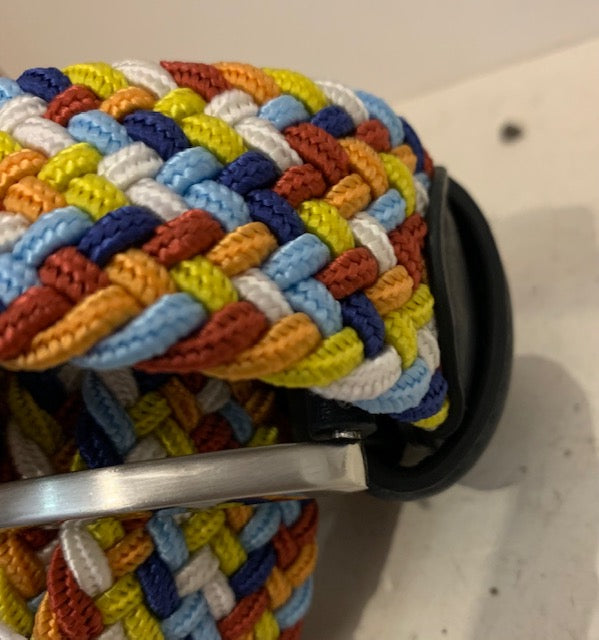 Regent - Woven Elastic Belt - Multi Colour