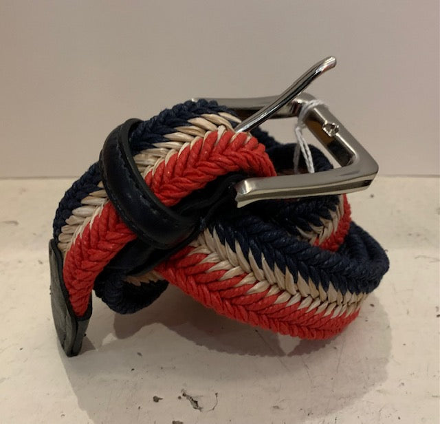 Regent - Woven Belt - Red, White, Navy - Tricolore