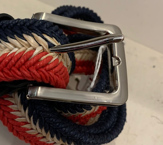 Regent -  Woven Belt - Red, White, Navy - Tricolore