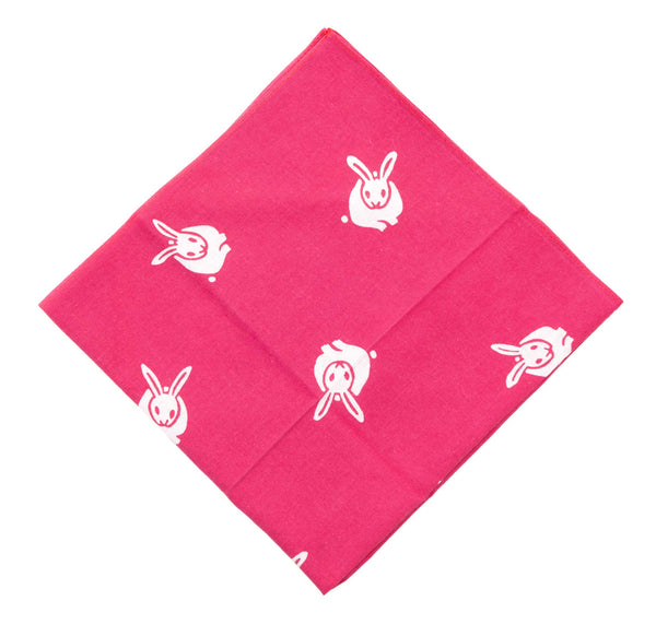 Niwaki - Cotton Handkercheif - Pink Rabbit