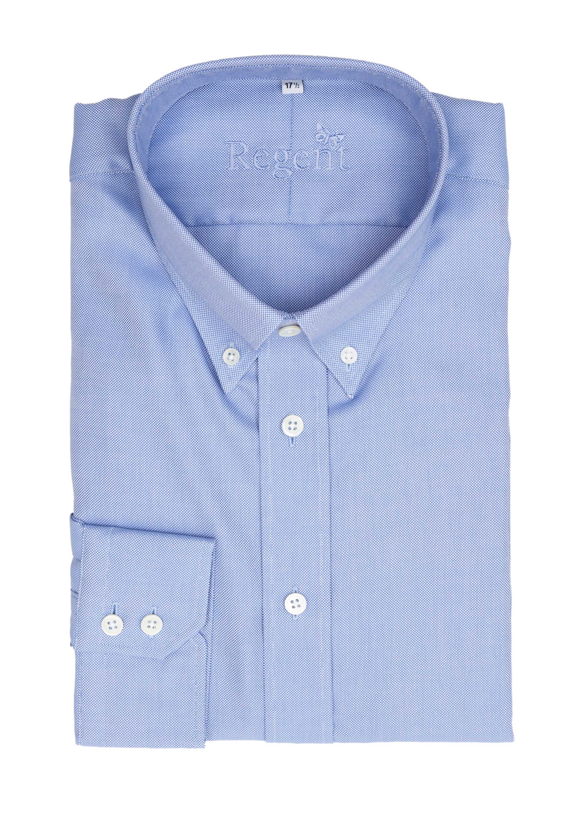 Regent - Heritage - Cotton Twill Button Down Shirt – Light Blue Oxford - Regent Tailoring