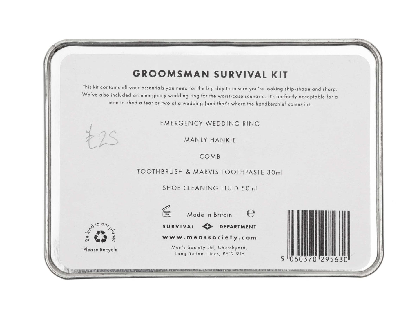 Men’s Society - Groomsman Survival Kit - Regent Tailoring