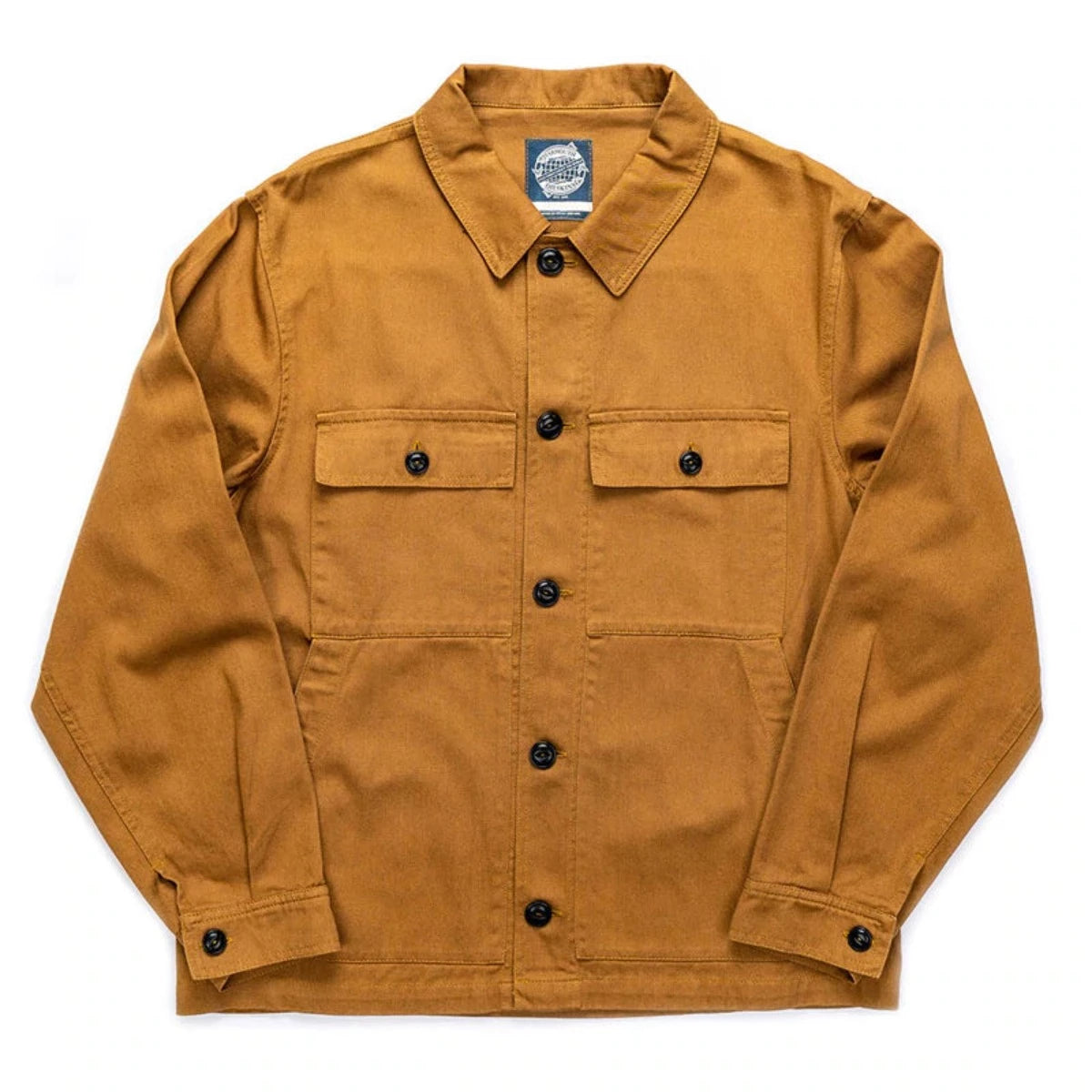The Drivers Jacket from Yarmouth Oilskin is a short style jacket. A classic garment from times past. Originally popular in the 30's worn by Bus drivers in a very similar style and design. This particular jacket includes a shirt style collar