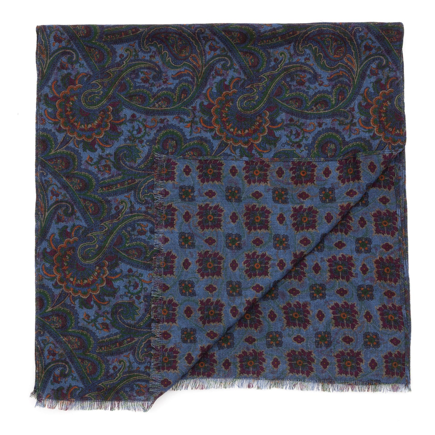 Luxury merino wool unisex scarf designed and produced exclusively by Regent featuring a unique patterning and made in the UK.