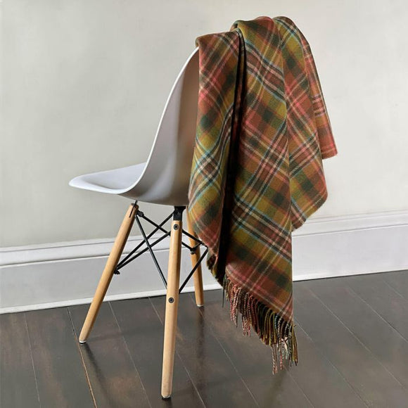 Lochcarron - Tartan Blanket - Lambswool - Scott Green Antique