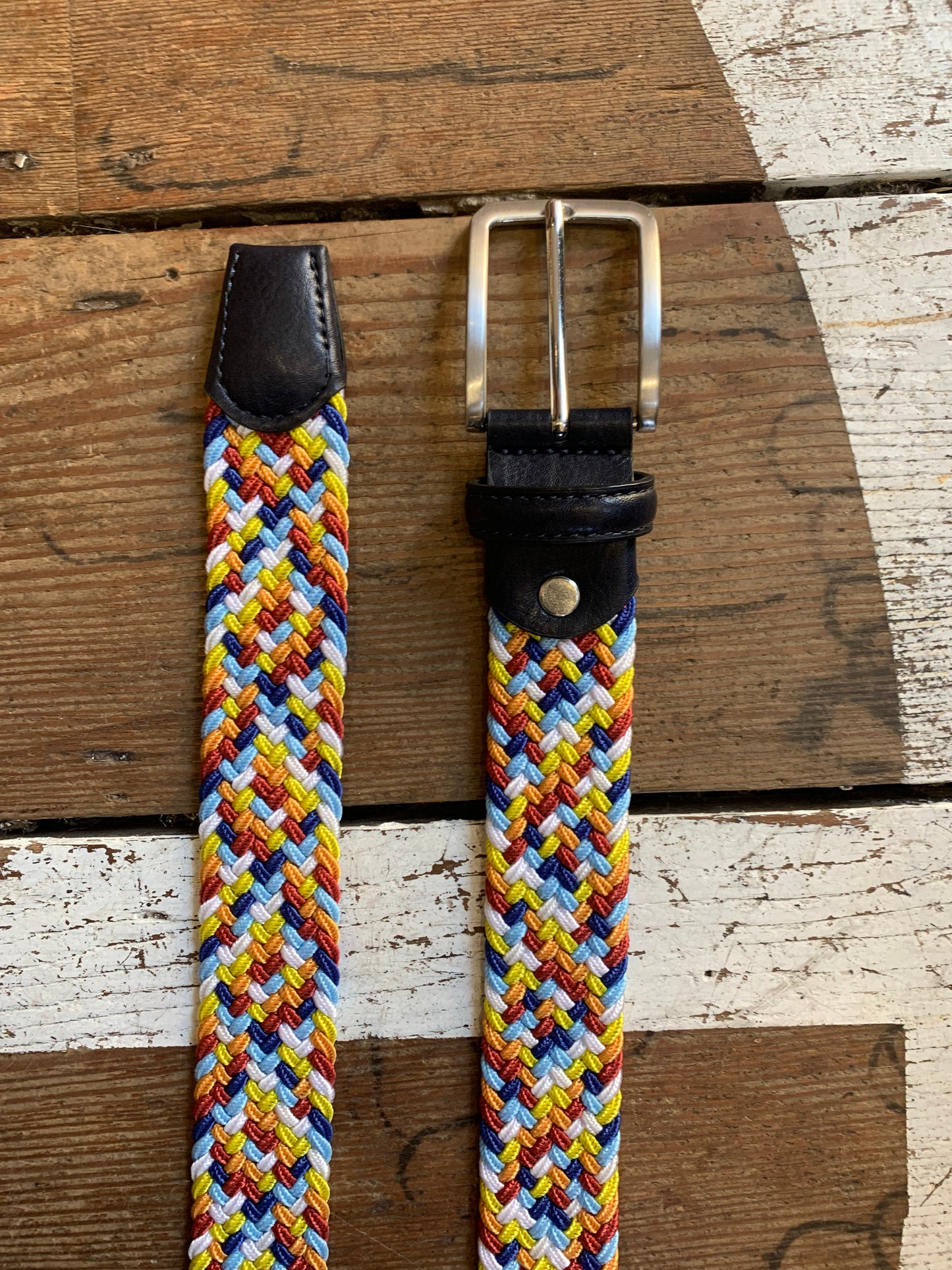 Regent - Woven Elastic Belt - Multi Colour