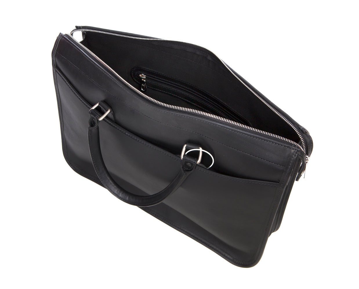 Tusting Marston Briefcase - Black Bridle Leather - Regent Tailoring