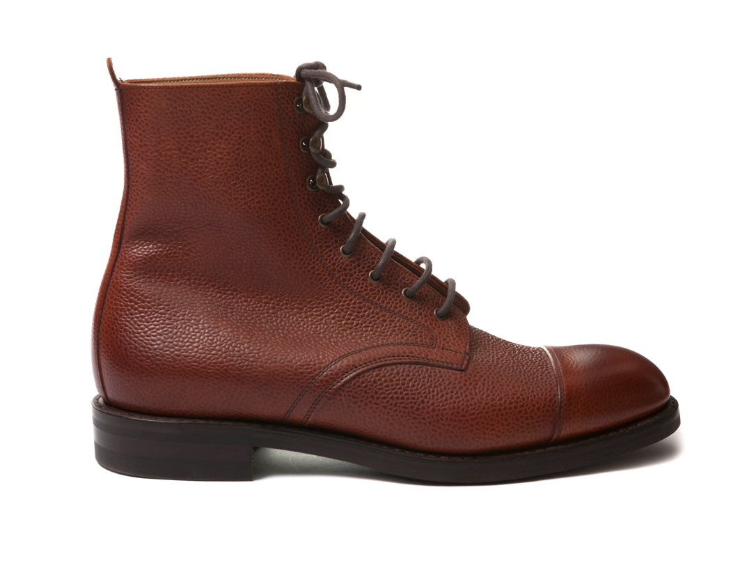 Regent Jason Grained Mahogany Boot - Regent Tailoring