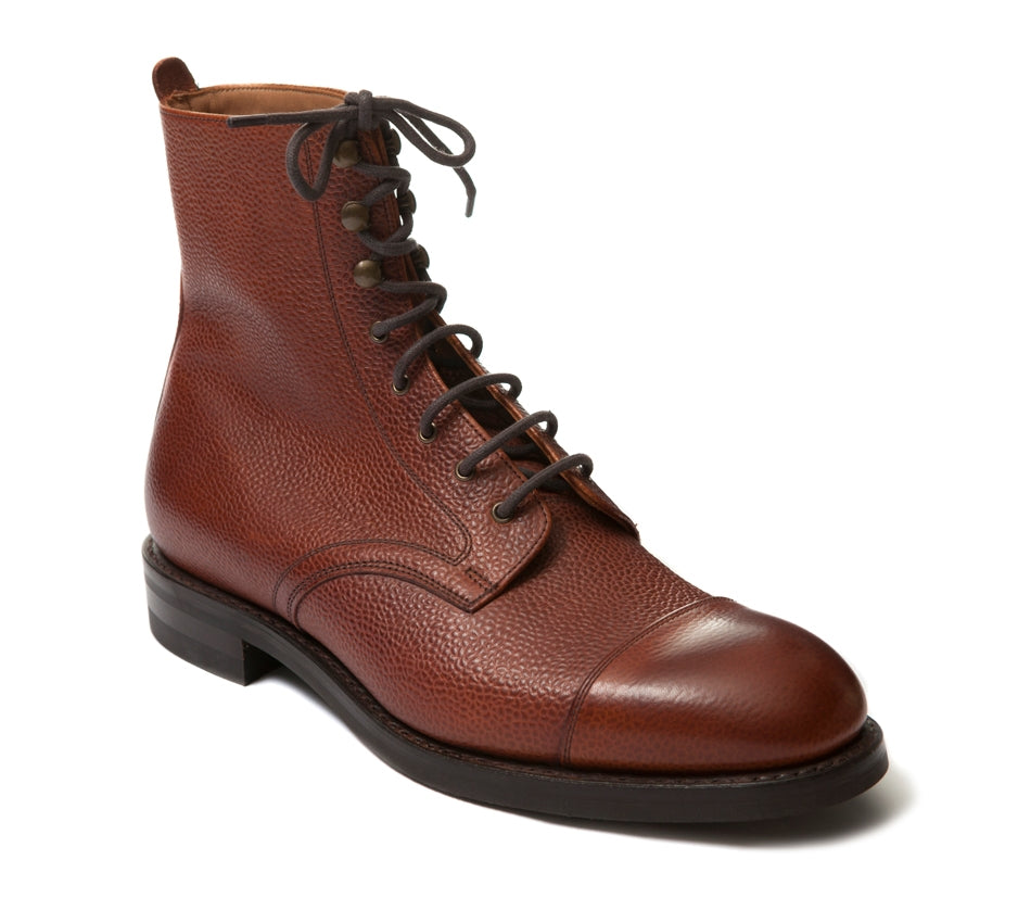 Regent Jason Grained Mahogany Boot - Regent Tailoring