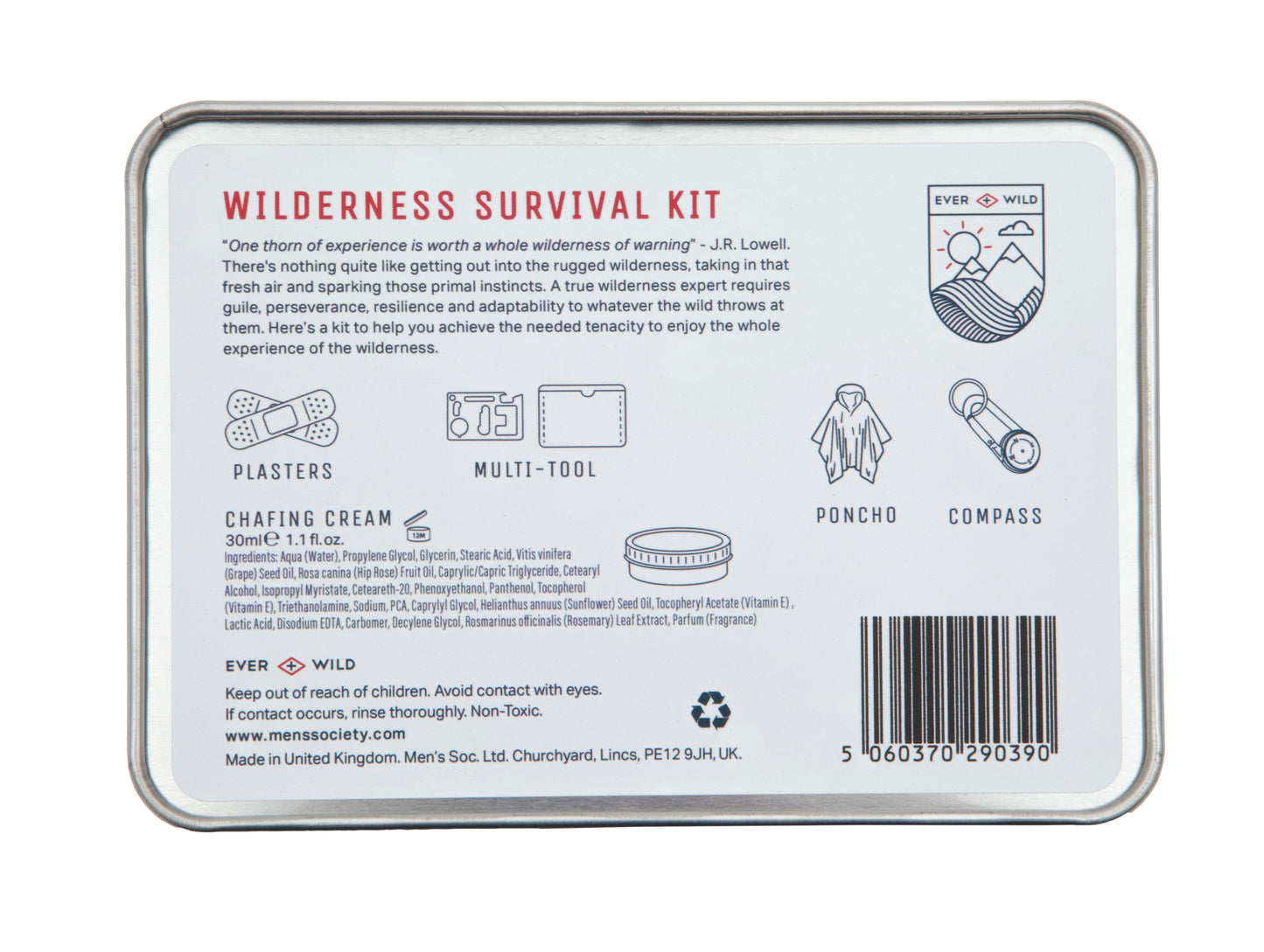 Men's Society - Wilderness Survival Kit - Regent Tailoring