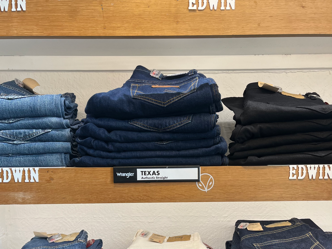 Jeans at Regent shop